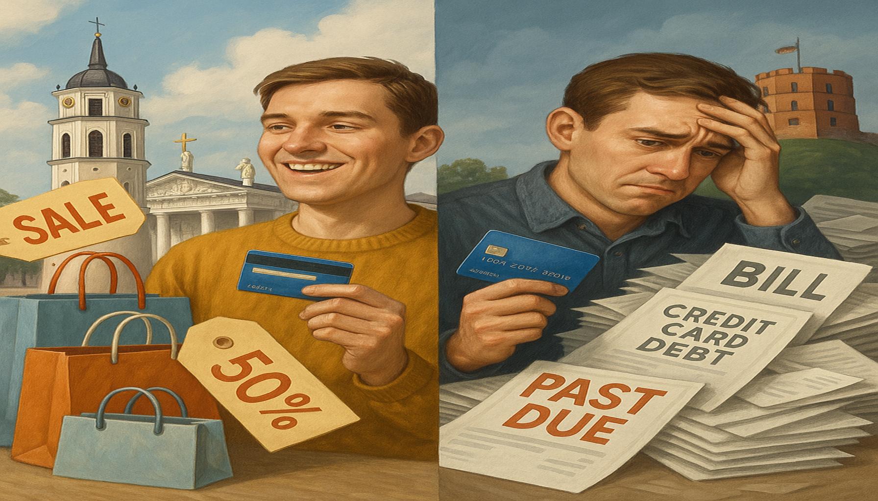 Kreditinių kortelių naudojimo Lietuvoje privalumai ir rizikos