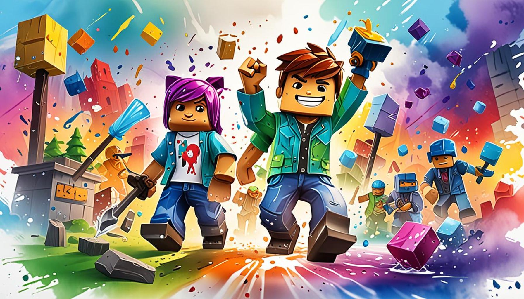 Exploring virtual worlds in Roblox